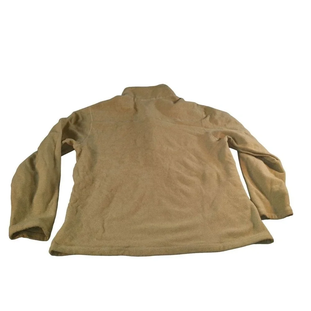 The North Face‎ Mens XL Tan Quarter Zip Fleece Pullover Cap Rock Outdoor Jacket